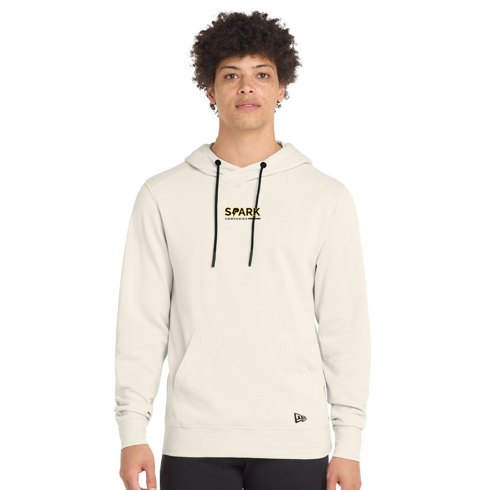 Spark Companies New Era Tri-Blend Fleece Pullover Hoodie - Soft Beige