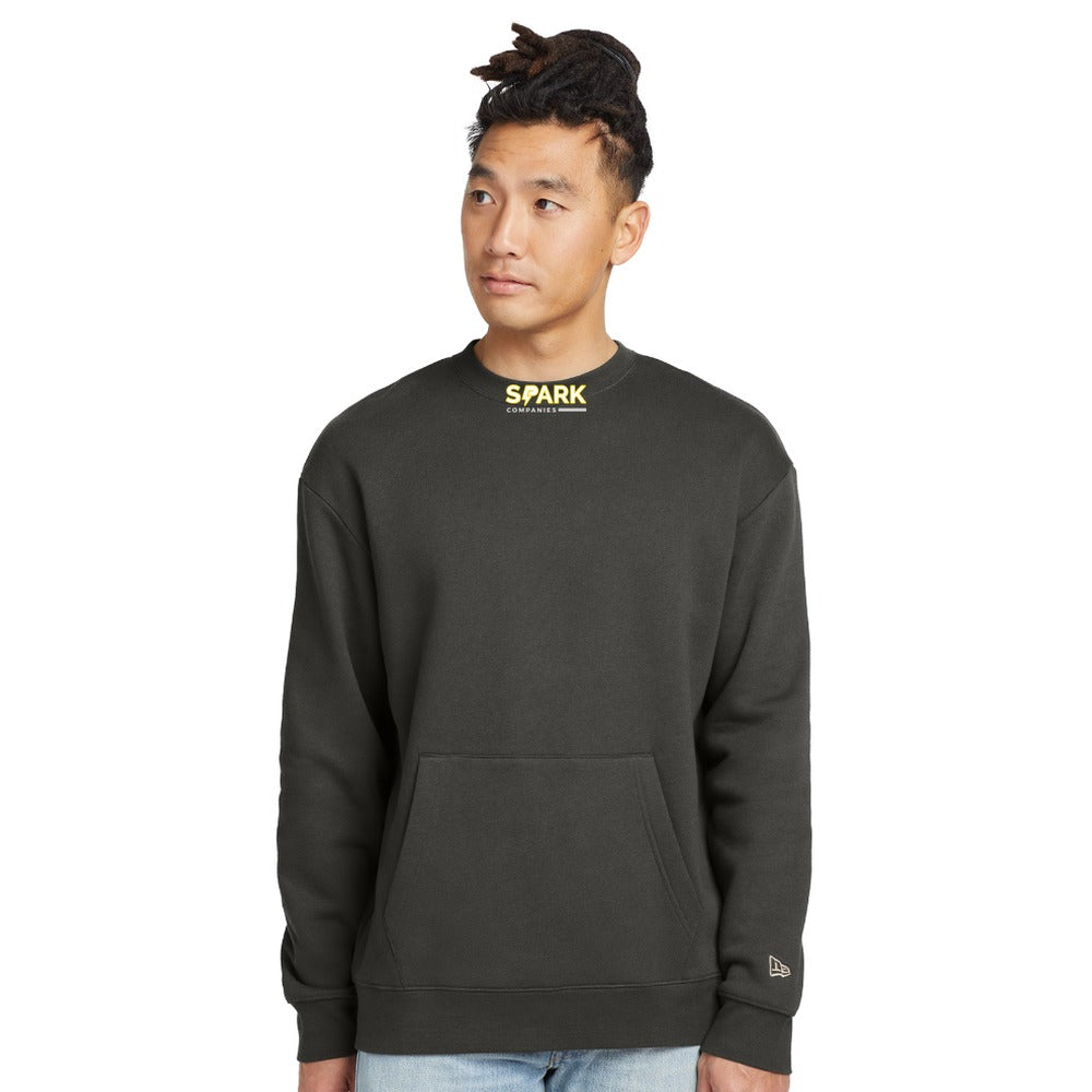 Spark Companies New Era Heritage Fleece Pocket Crew - Graphite