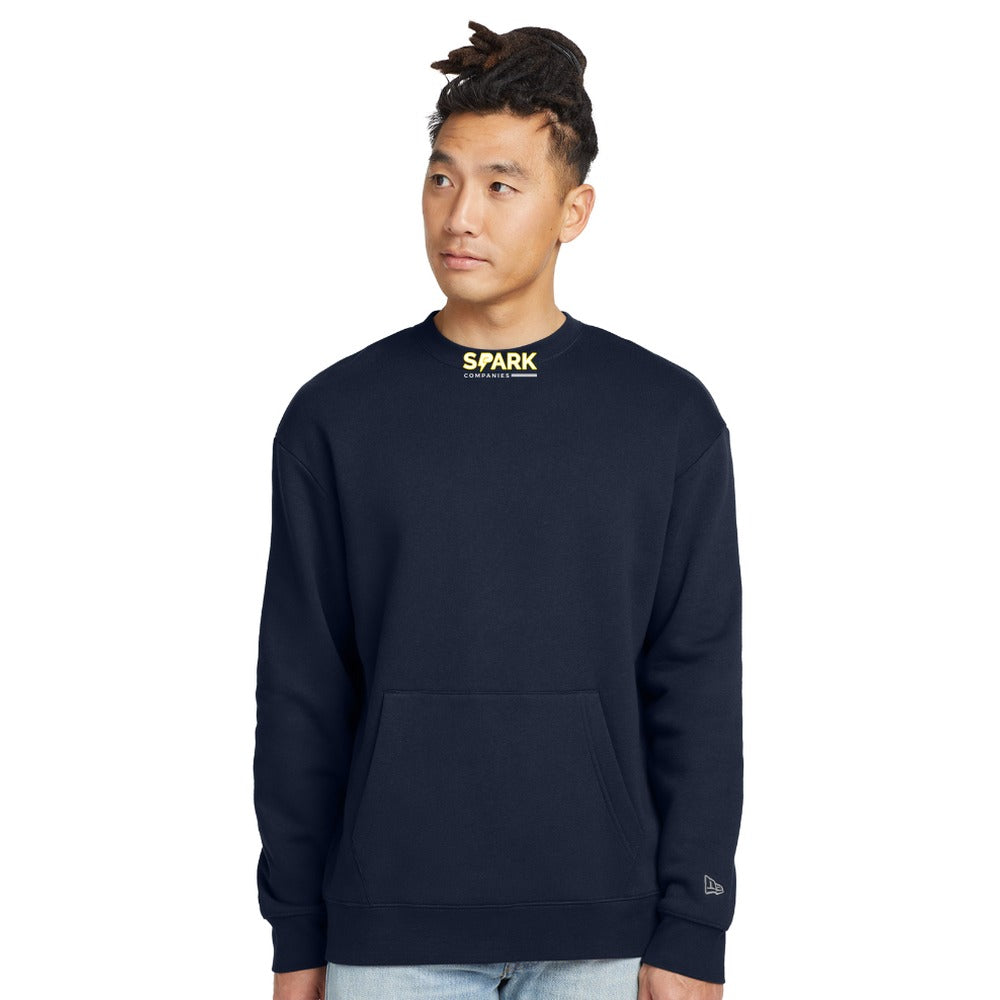Spark Companies New Era Heritage Fleece Pocket Crew - True Navy