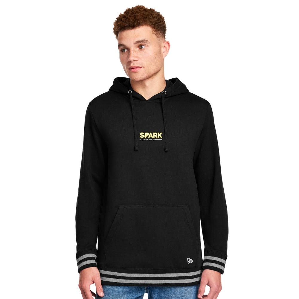 Spark Companies New Era Comeback Fleece Pullover Hoodie - Black/Athletic Heather