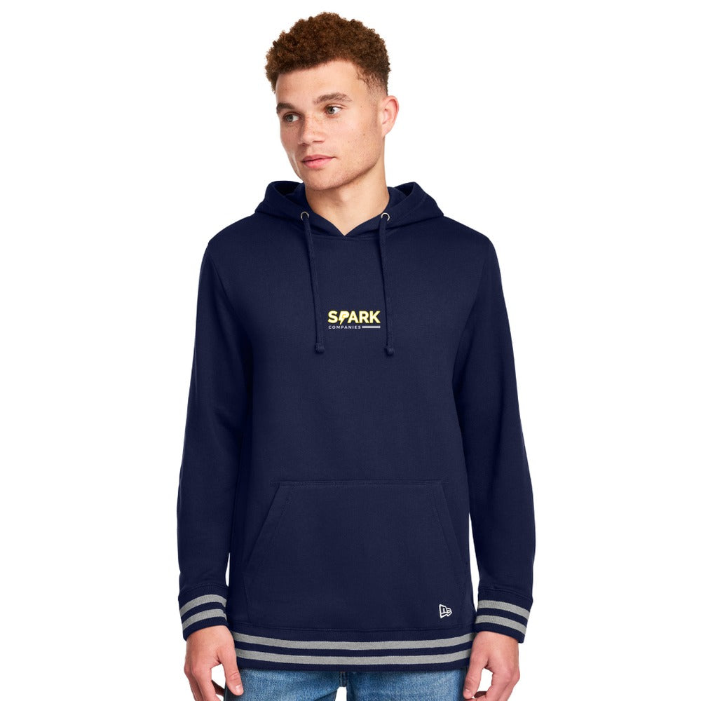 Spark Companies New Era Comeback Fleece Pullover Hoodie - True Navy/Athletic Heather
