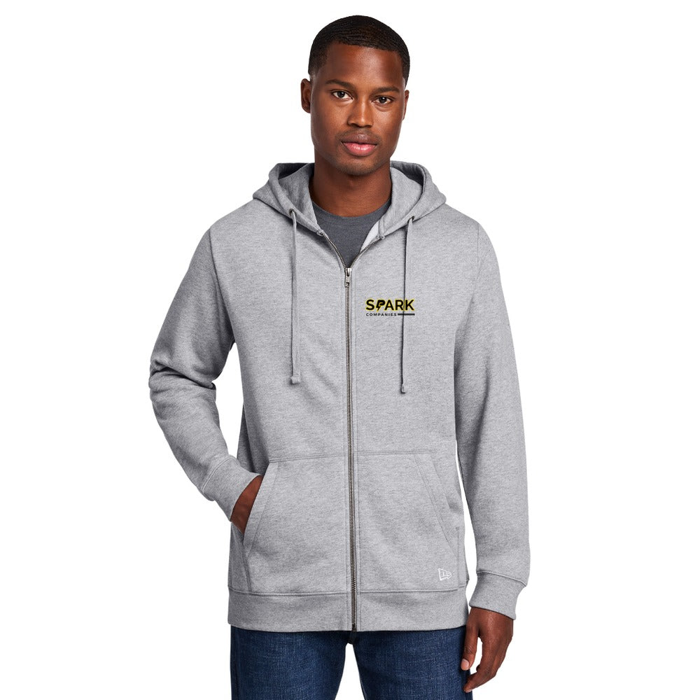 Spark Companies New Era Comeback Fleece Full-Zip Hoodie - Athletic Heather