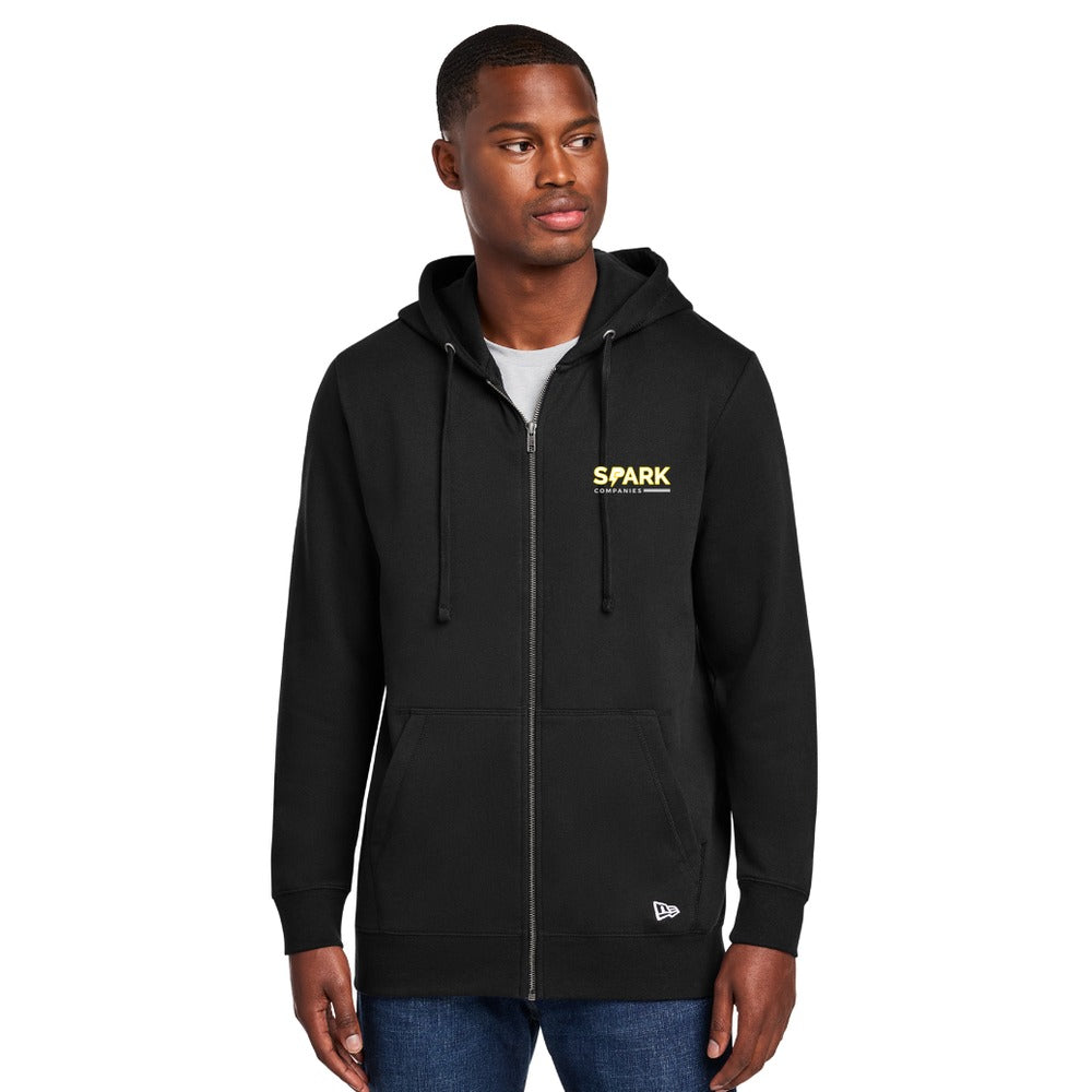 Spark Companies New Era Comeback Fleece Full-Zip Hoodie - Black