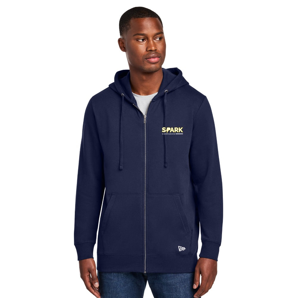 Spark Companies New Era Comeback Fleece Full-Zip Hoodie - True Navy