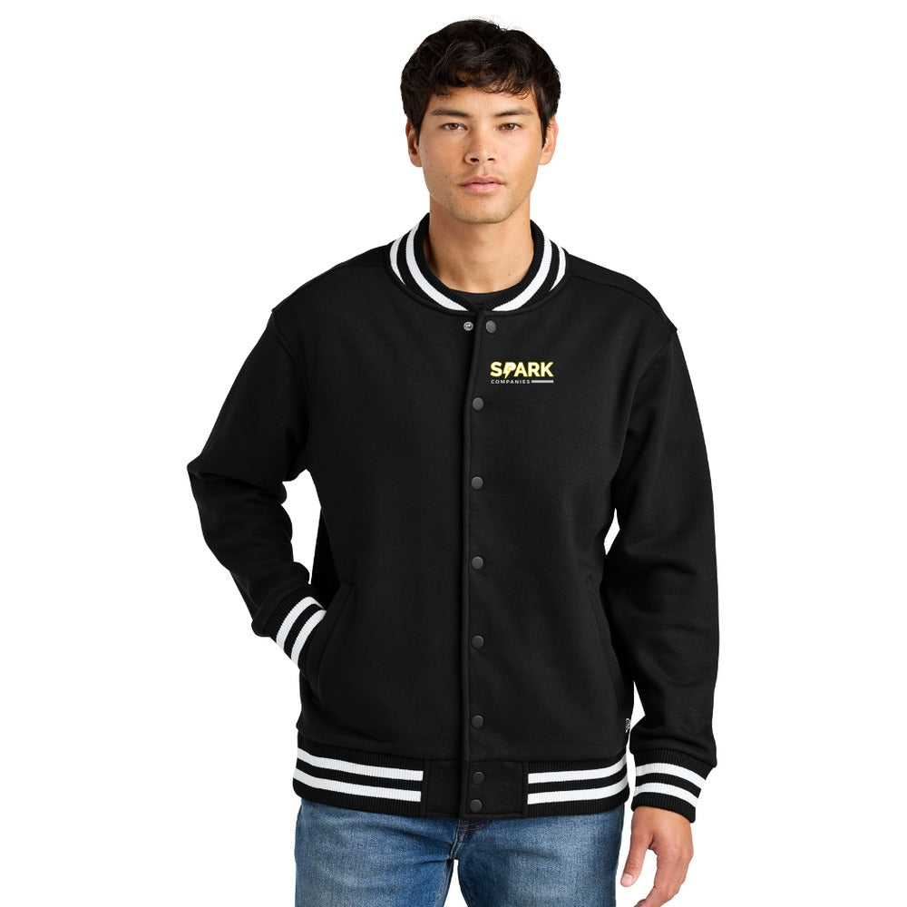 Spark Companies New Era Varsity Heavyweight Fleece Jacket - Black