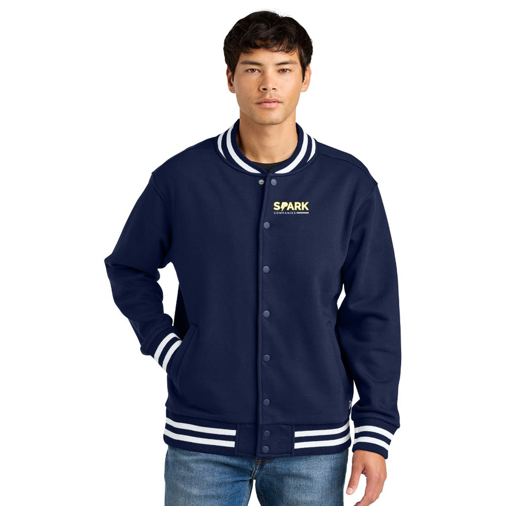 Spark Companies New Era Varsity Heavyweight Fleece Jacket - True Navy