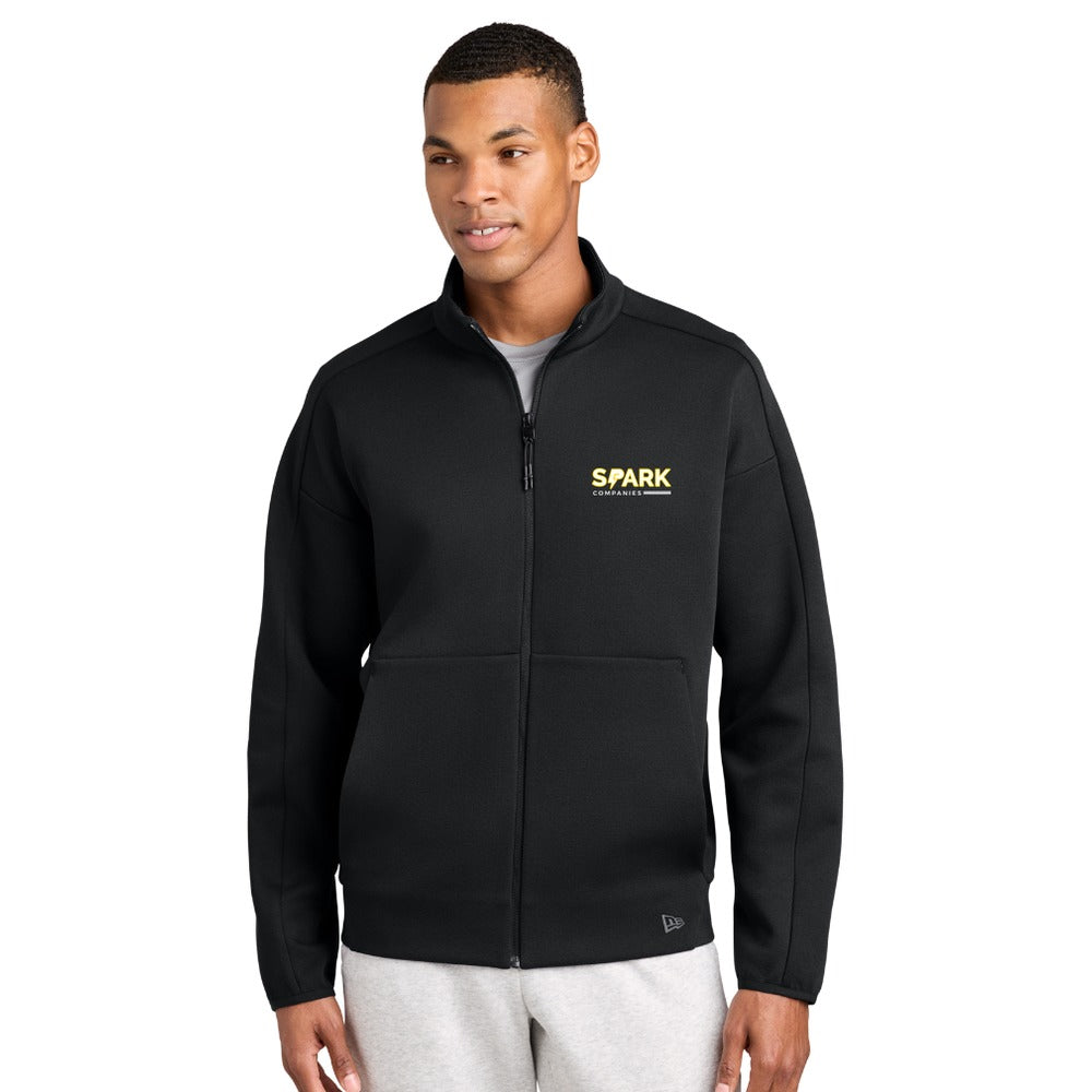 Spark Companies New Era Double Back Full-Zip - Black