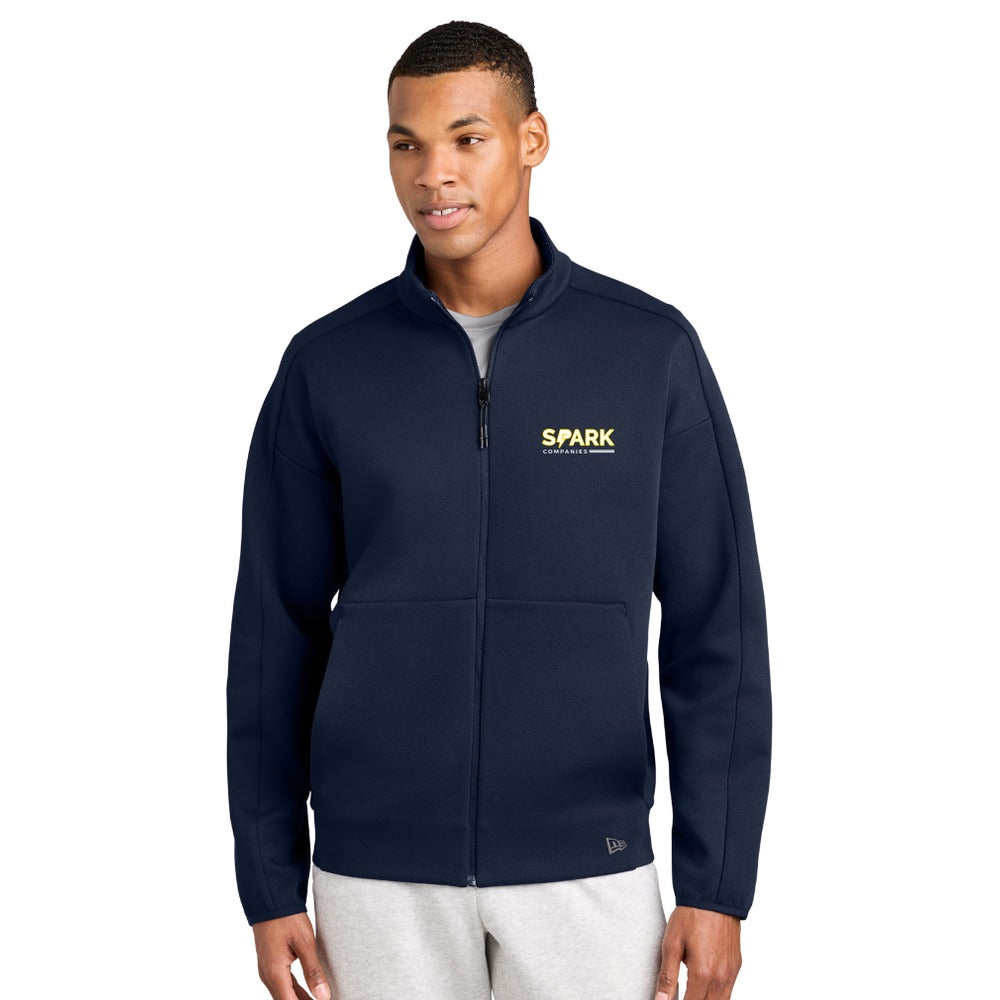 Spark Companies New Era Double Back Full-Zip - True Navy