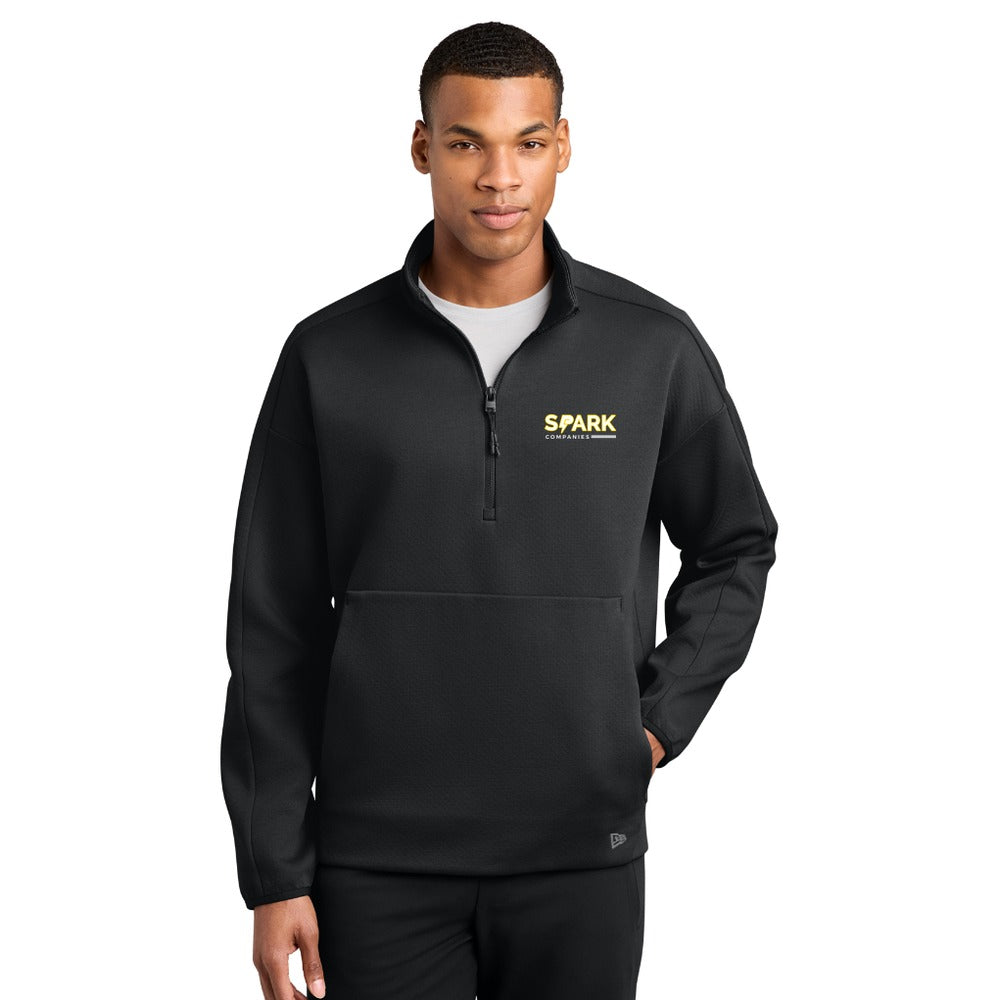 Spark Companies New Era Double Back 1/4-Zip - Black