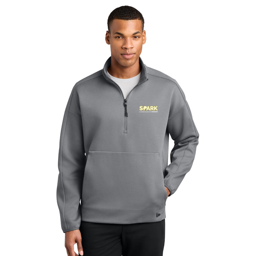 Spark Companies New Era Double Back 1/4-Zip - Shadow Grey