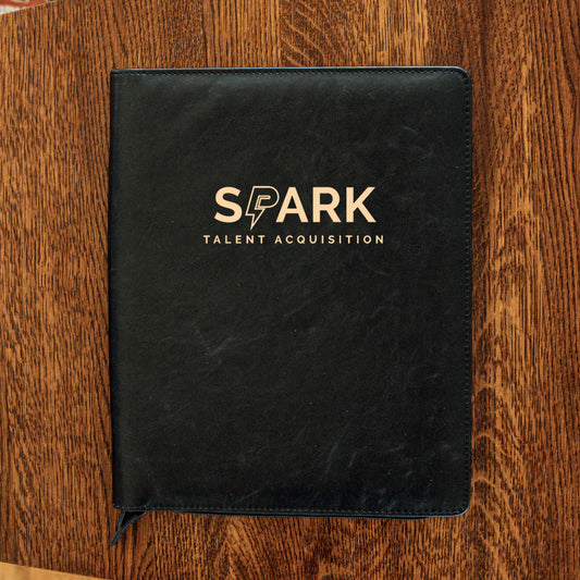 Spark Talent Acquisition Leather Padfolio