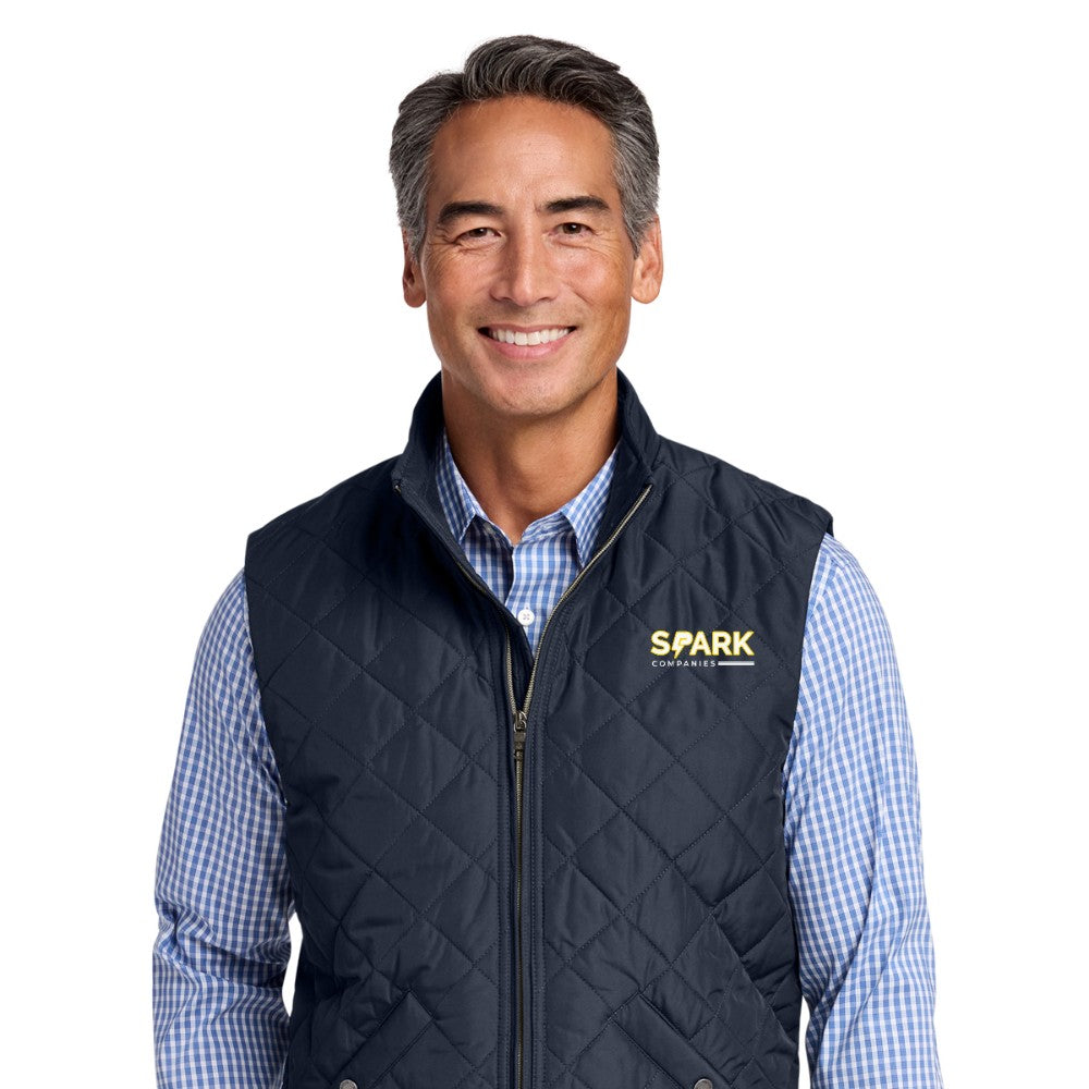 Spark Companies Brooks Brothers Quilted Vest - Night Navy