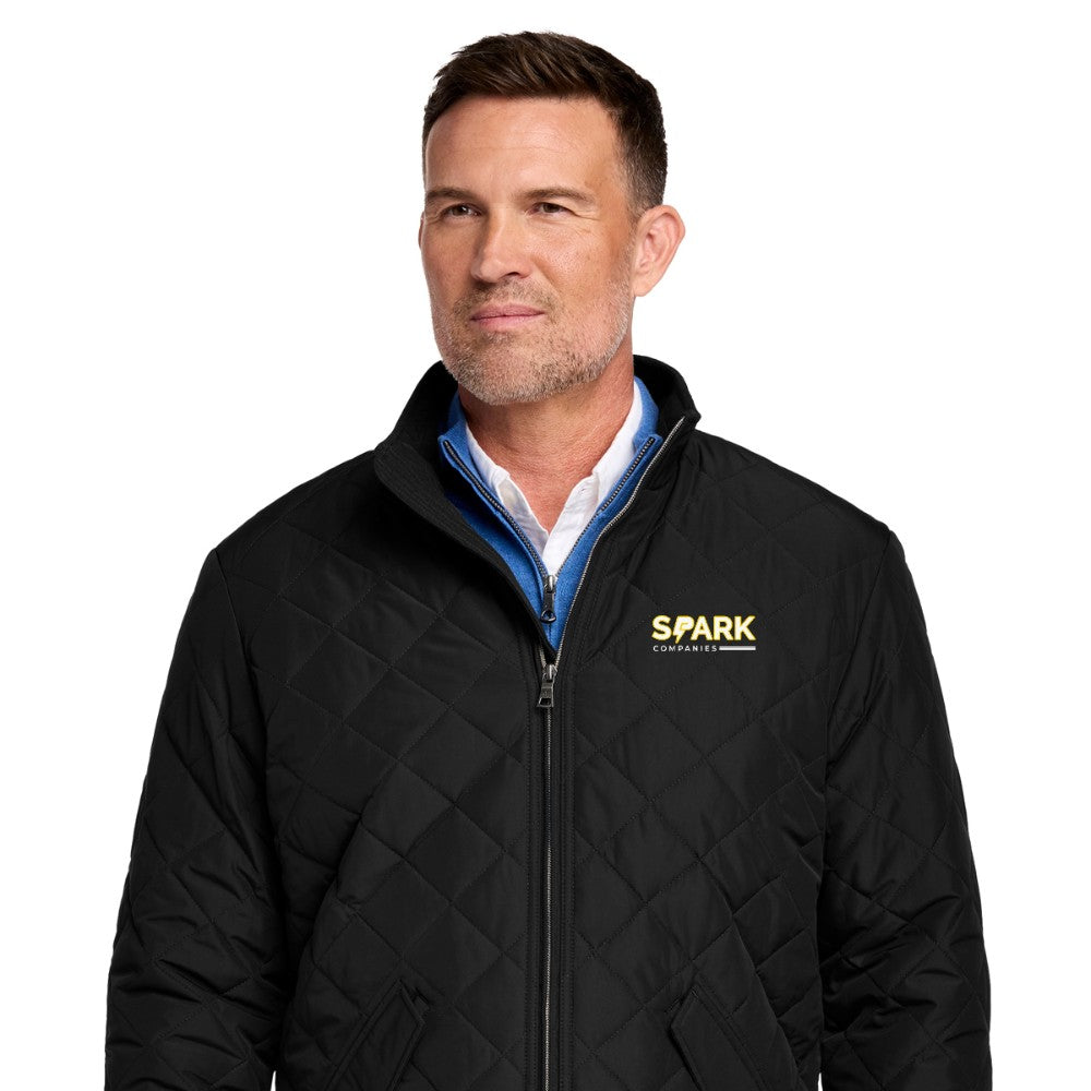 Spark Companies Brooks Brothers Quilted Jacket - Deep Black
