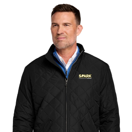 Spark Companies Brooks Brothers Quilted Jacket - Deep Black
