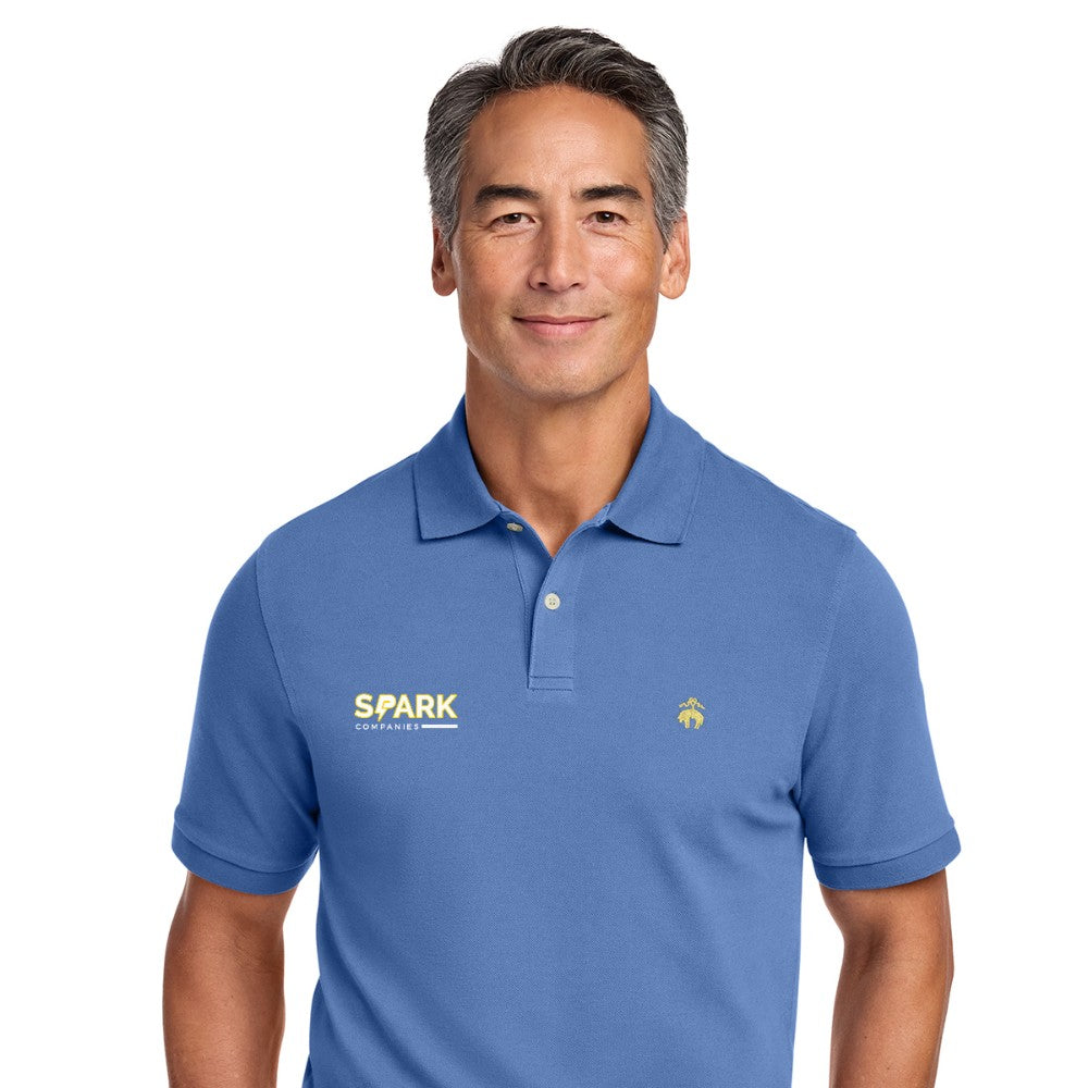 Spark Companies Brooks Brothers Pima Cotton Pique Polo - Charter Blue