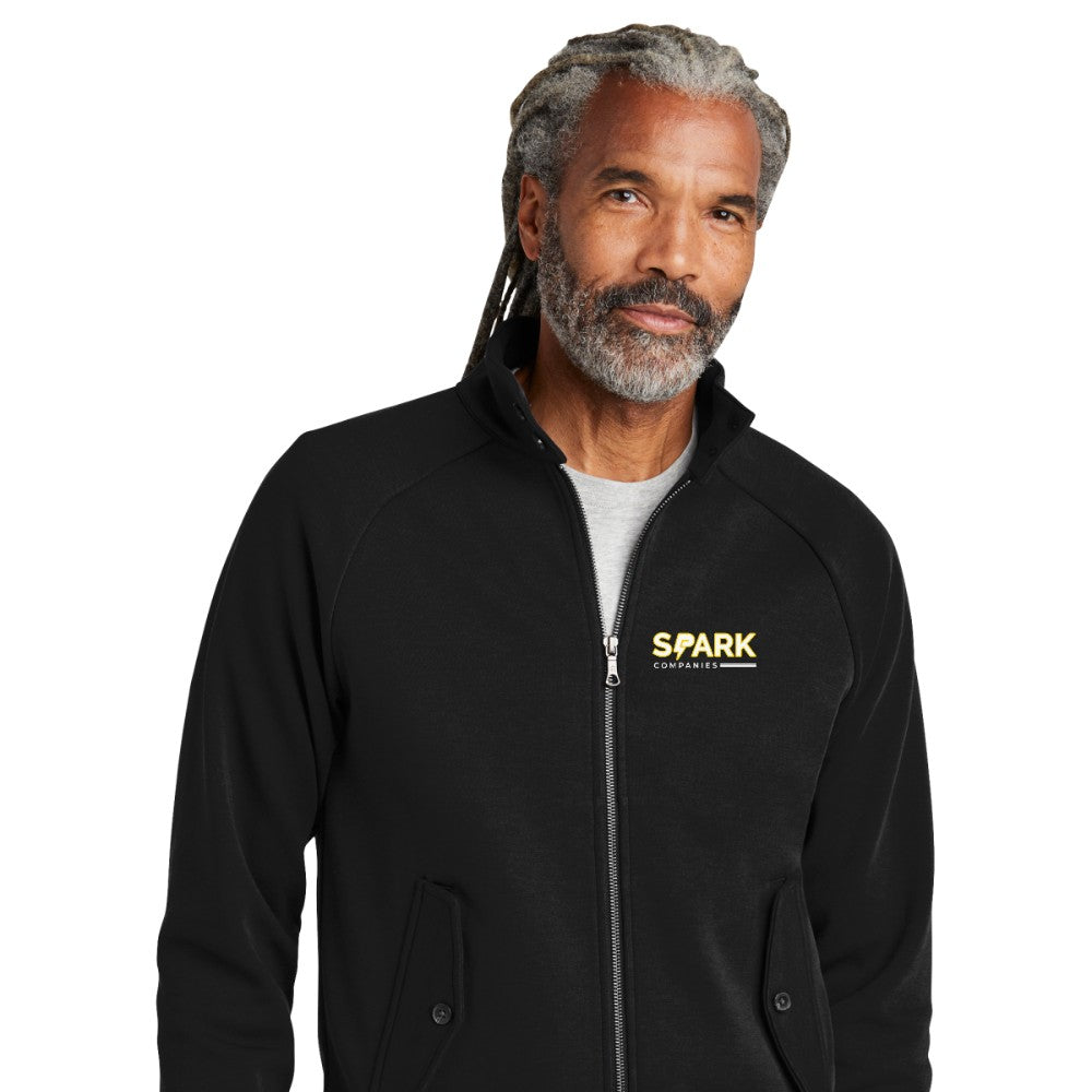 Spark Companies Brooks Brothers Double-Knit Full-Zip - Deep Black