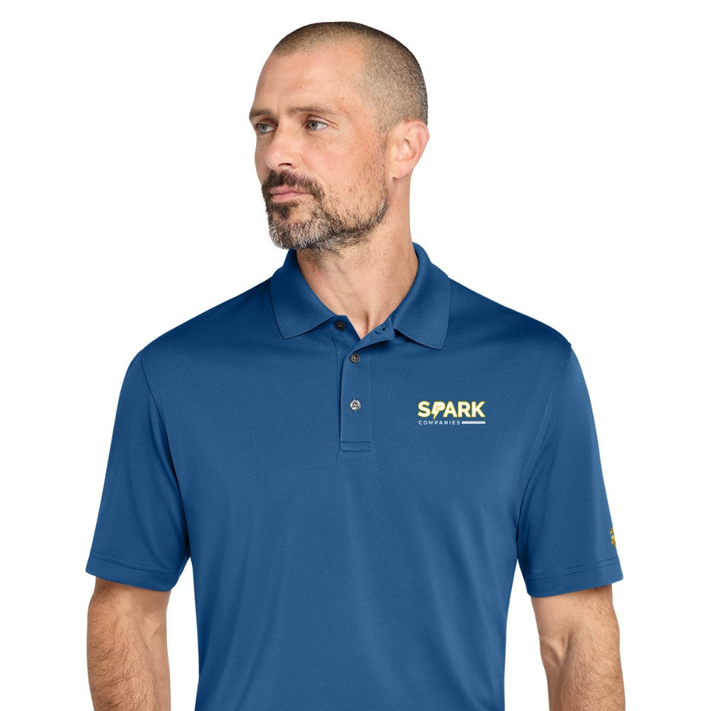 Spark Companies Brooks Brothers Mesh Pique Performance Polo - Charter Blue