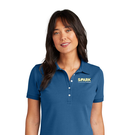 Spark Companies Brooks Brothers Women's Pima Cotton Pique Polo - Charter Blue