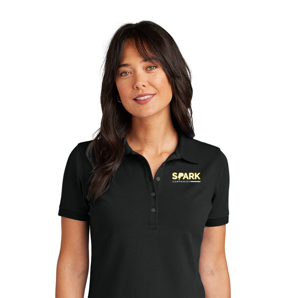 Spark Companies Brooks Brothers Women's Pima Cotton Pique Polo - Deep Black