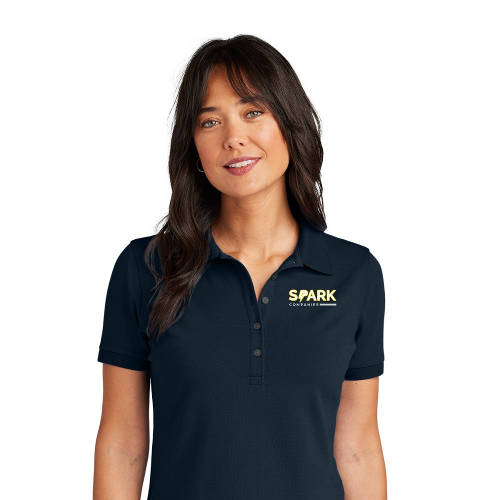Spark Companies Brooks Brothers Women's Pima Cotton Pique Polo - Navy Blazer