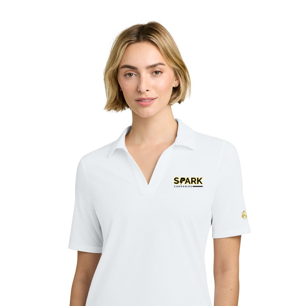 Spark Companies Brooks Brothers Women's Pinpoint Pique Polo - White