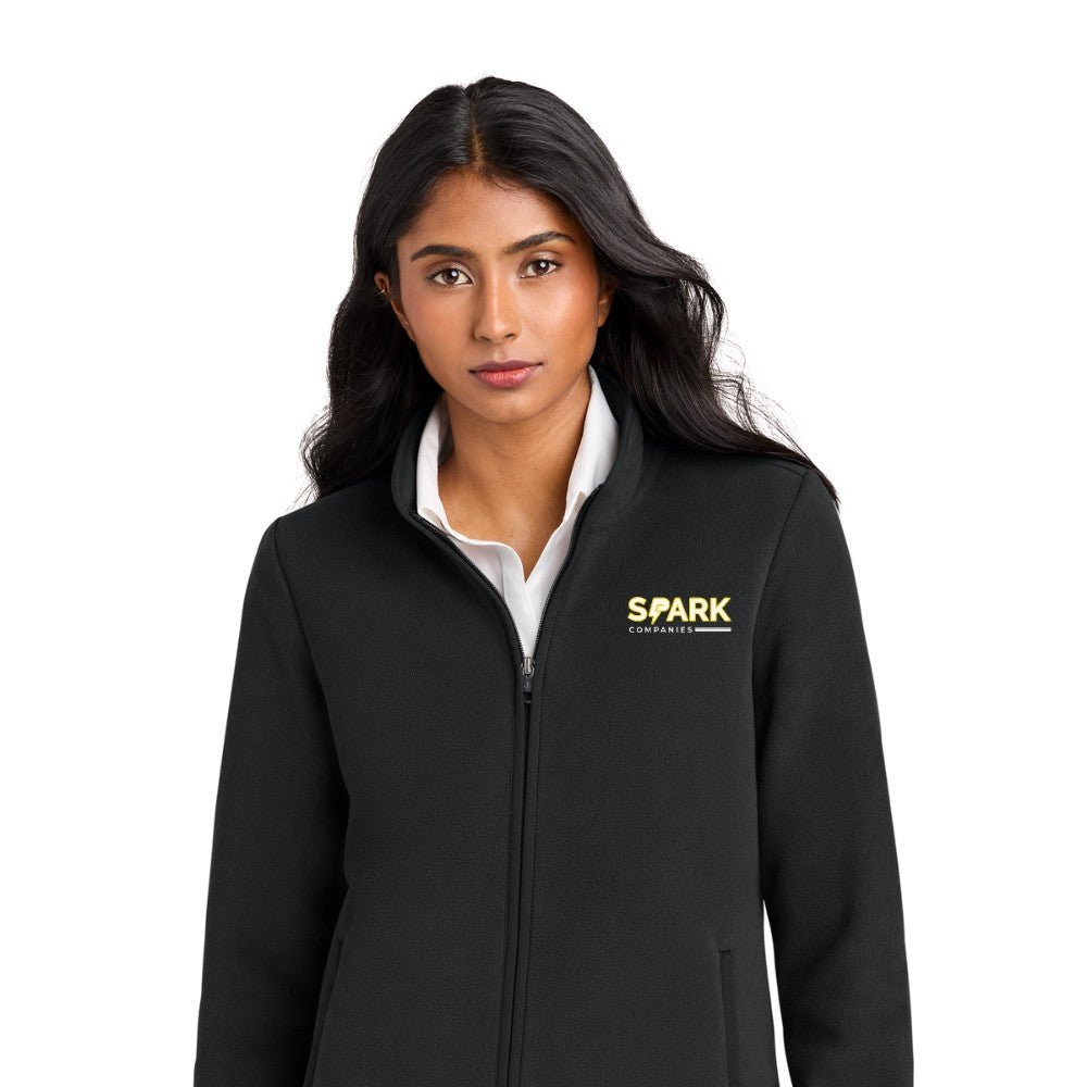 Spark Companies Brooks Brothers Women's Fleece Jacket - Deep Black