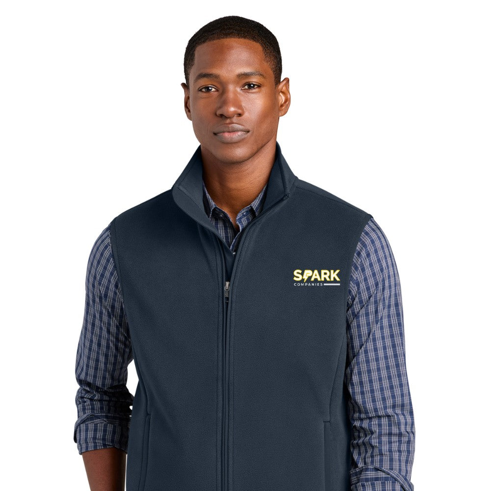 Spark Companies Brooks Brothers Fleece Vest - Night Navy