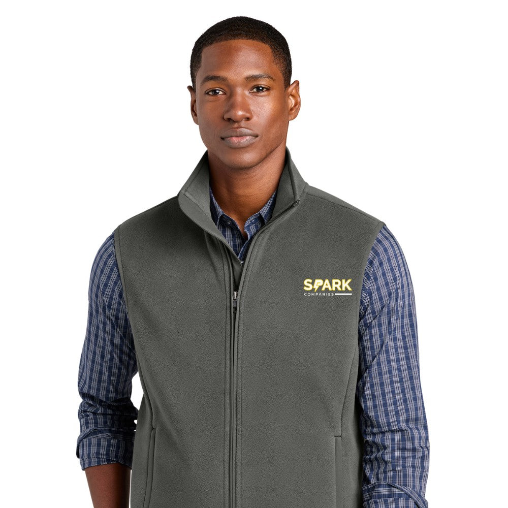 Spark Companies Brooks Brothers Fleece Vest - Windsor Grey