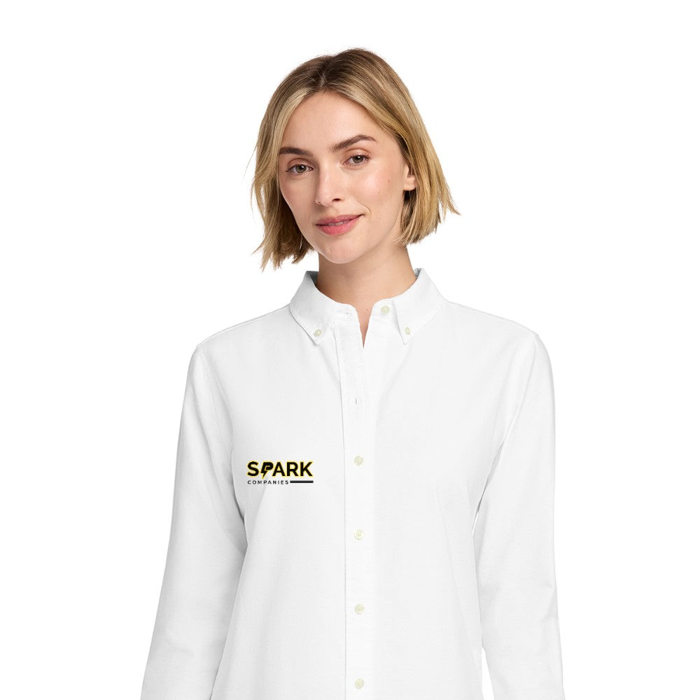 Spark Companies Brooks Brothers Women's Casual Oxford Cloth Shirt - White