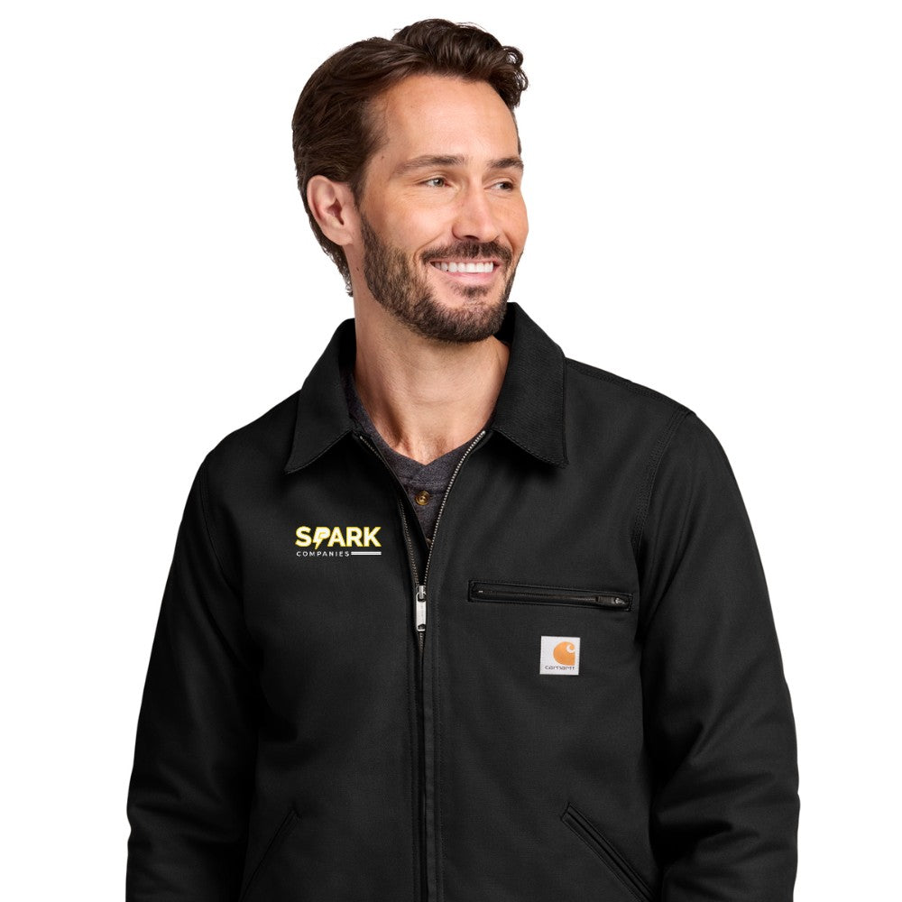 Spark Companies Carhartt Duck Detroit Jacket - Black