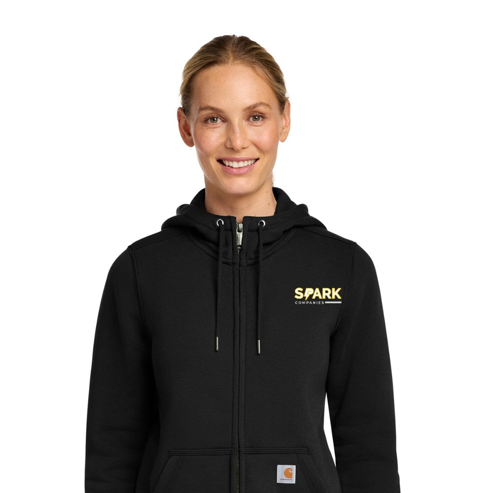Spark Companies Carhartt Women's Clarksburg Full-Zip Hoodie - Black