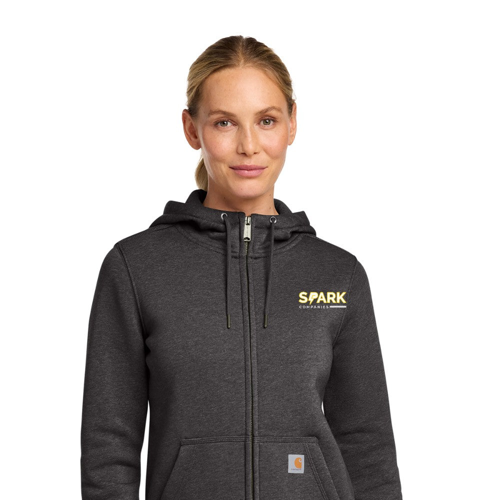 Spark Companies Carhartt Women's Clarksburg Full-Zip Hoodie - Carbon Heather
