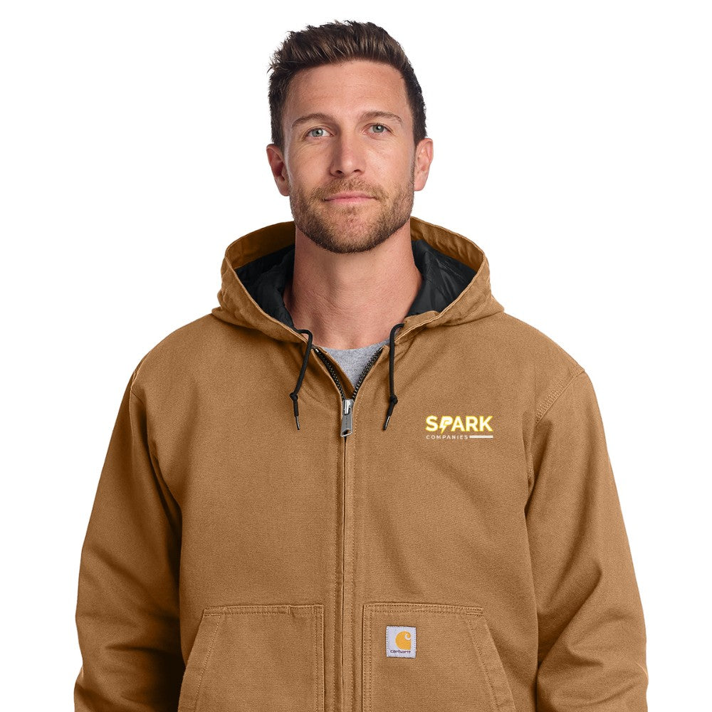 Spark Companies Carhartt Washed Duck Active Jac - Carhartt Brown