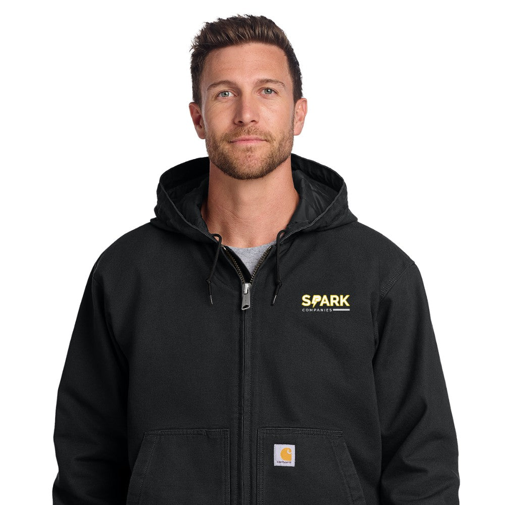 Spark Companies Carhartt Tall Washed Duck Active Jac - Black