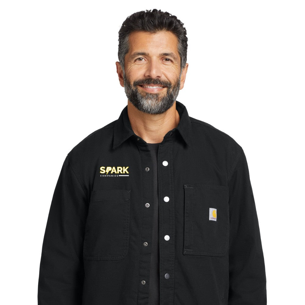 Spark Companies Carhartt Rugged Flex Fleece-Lined Shirt Jac - Black