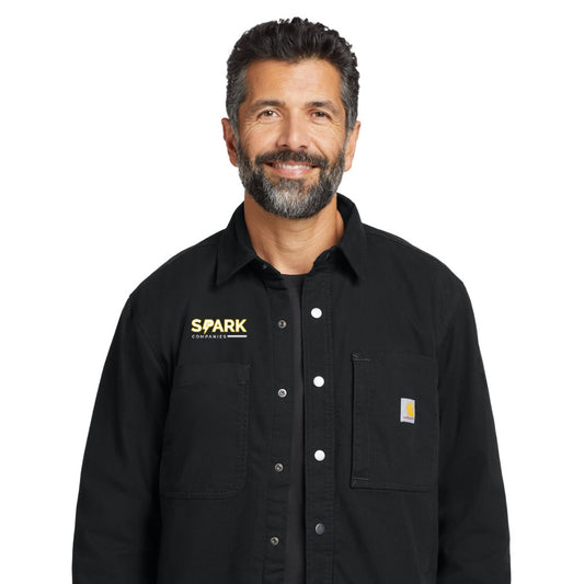 Spark Companies Carhartt Rugged Flex Fleece-Lined Shirt Jac - Black