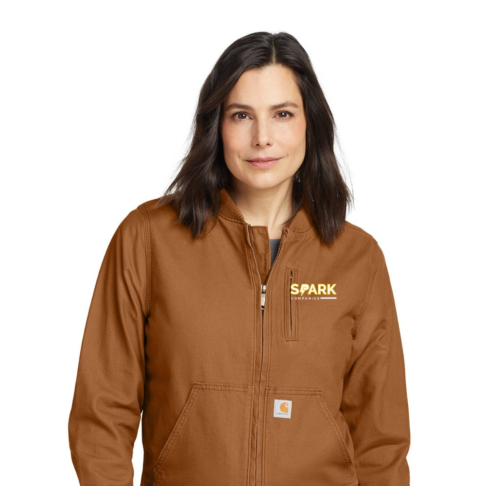 Spark Companies Carhartt Women's Rugged Flex Crawford Jacket - Carhartt Brown