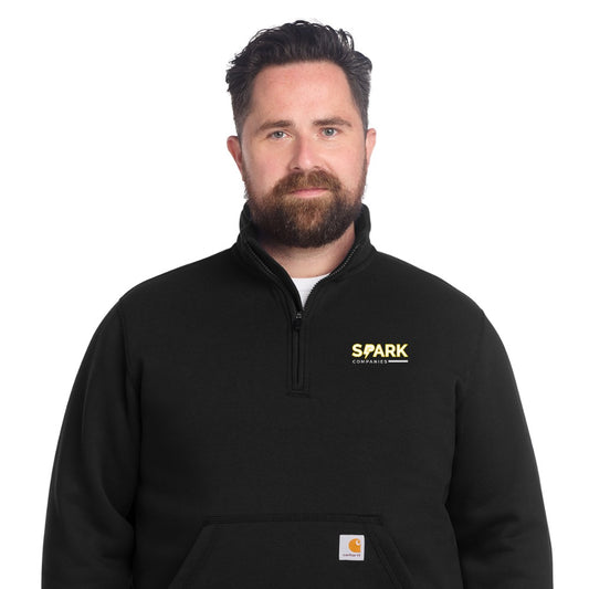 Spark Companies Carhartt Midweight 1/4-Zip Mock Neck Sweatshirt - Black