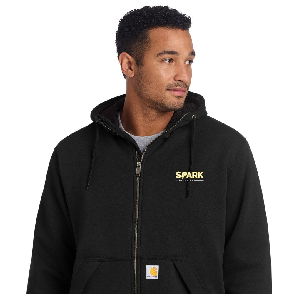 Spark Companies Carhartt Midweight Thermal-Lined Full-Zip Sweatshirt - Black