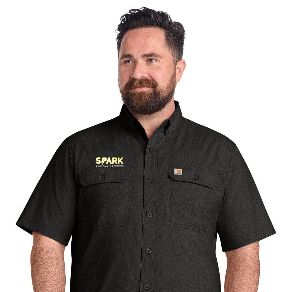Spark Companies Carhartt Force Solid Short Sleeve Shirt - Black