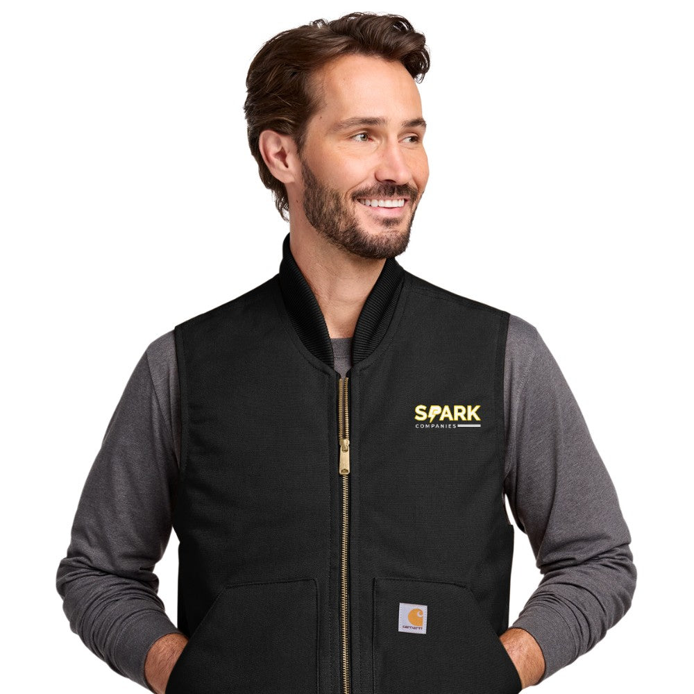 Spark Companies Carhartt Duck Vest - Black