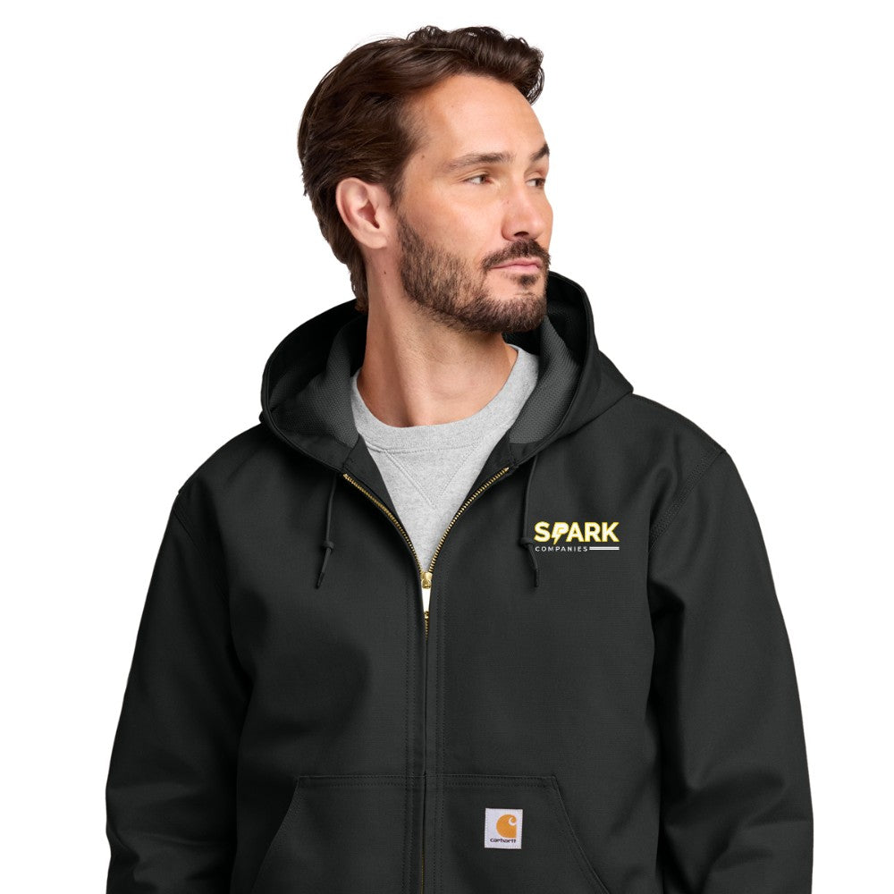 Spark Companies Carhartt Thermal-Lined Duck Active Jac - Black