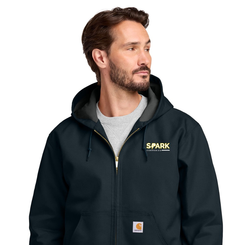 Spark Companies Carhartt Thermal-Lined Duck Active Jac - Dark Navy