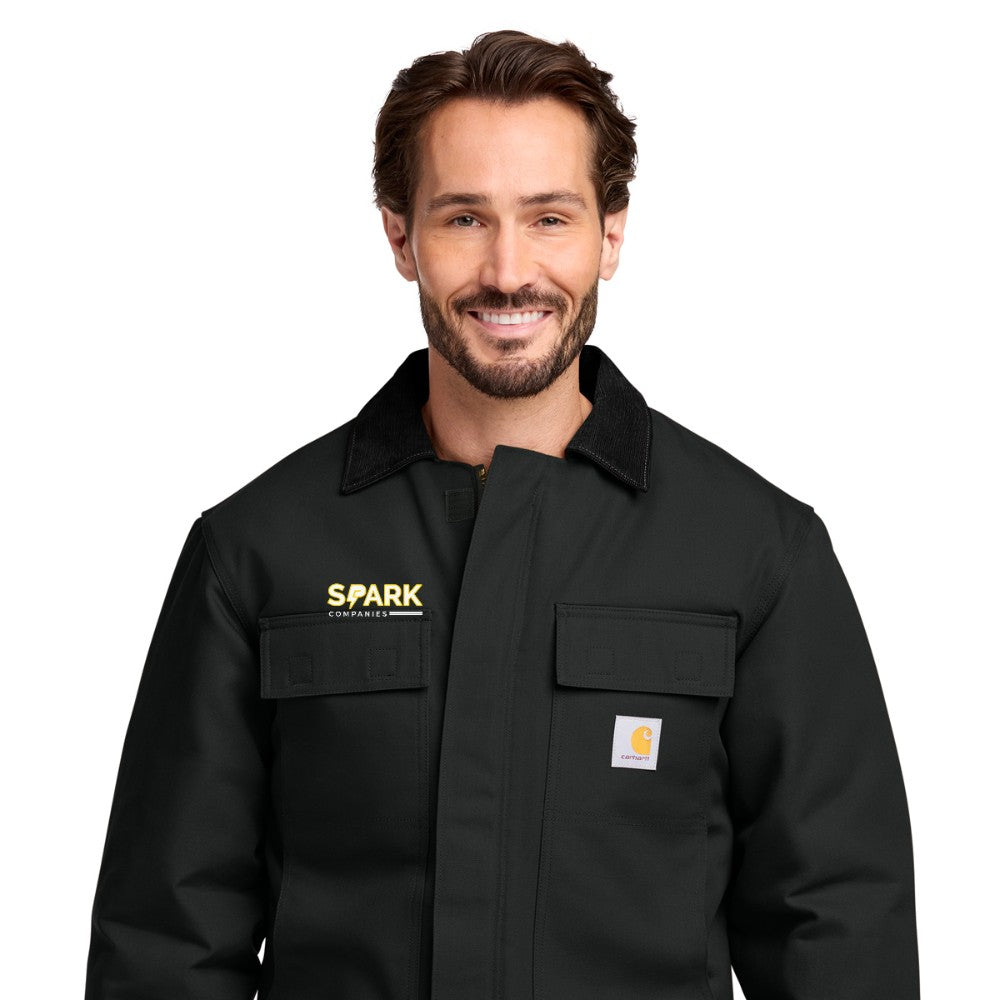 Spark Companies Carhartt Tall Duck Traditional Coat - Black