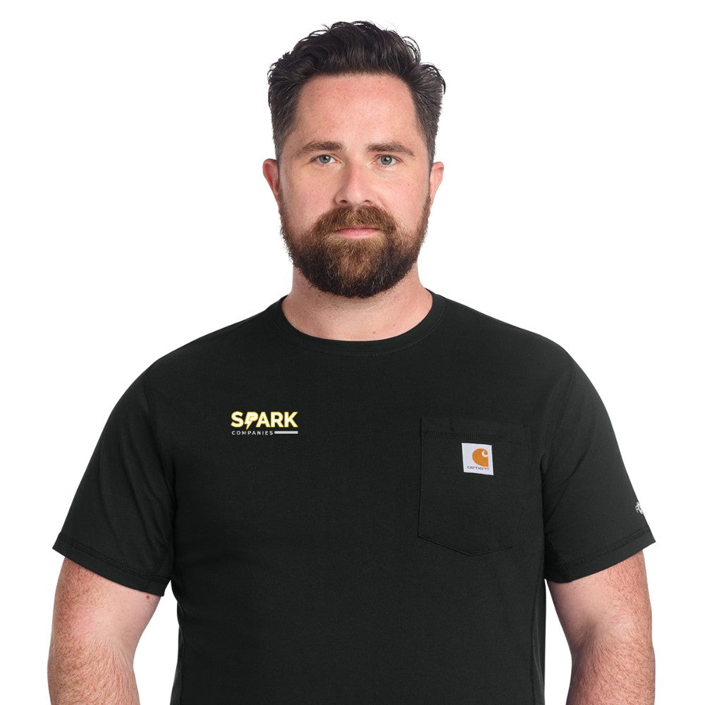 Spark Companies Carhartt Force Short Sleeve Pocket T-Shirt - Black