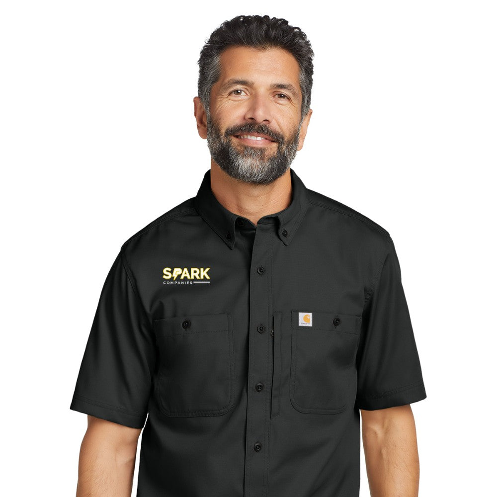 Spark Companies Carhartt Rugged Professional Series Short Sleeve Shirt - Black