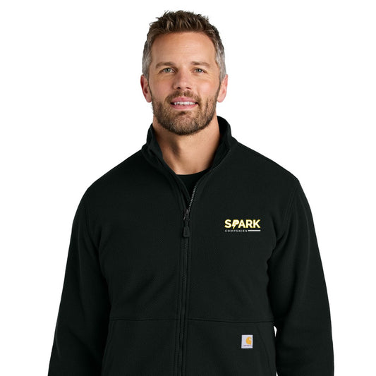 Spark Companies Carhartt Textured Full-Zip Fleece Jacket - Black