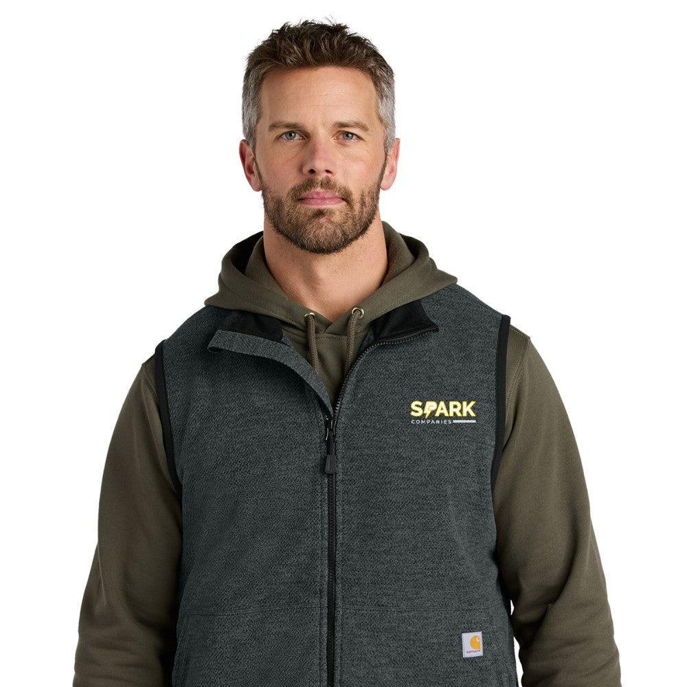 Spark Companies Carhartt Textured Fleece Vest - Carbon Heather