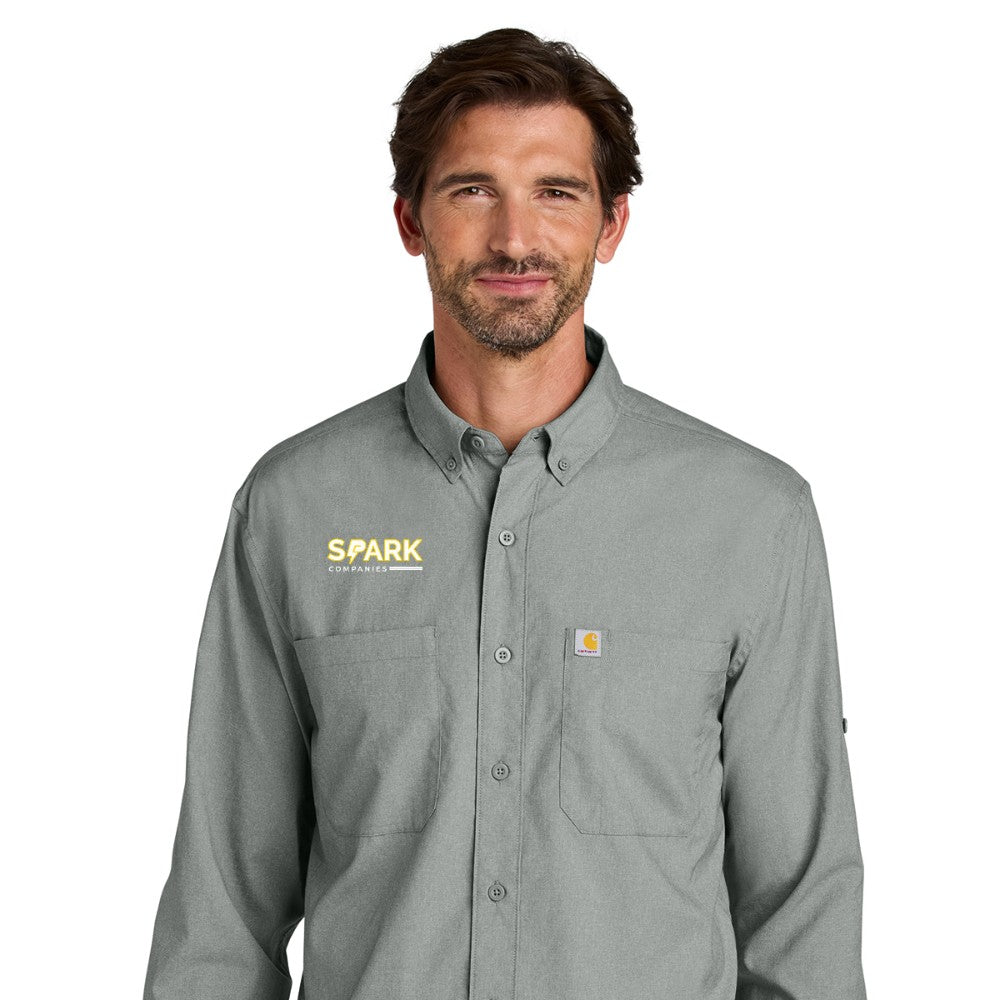 Spark Companies Carhartt Force Sun Defender Long Sleeve Shirt - Steel