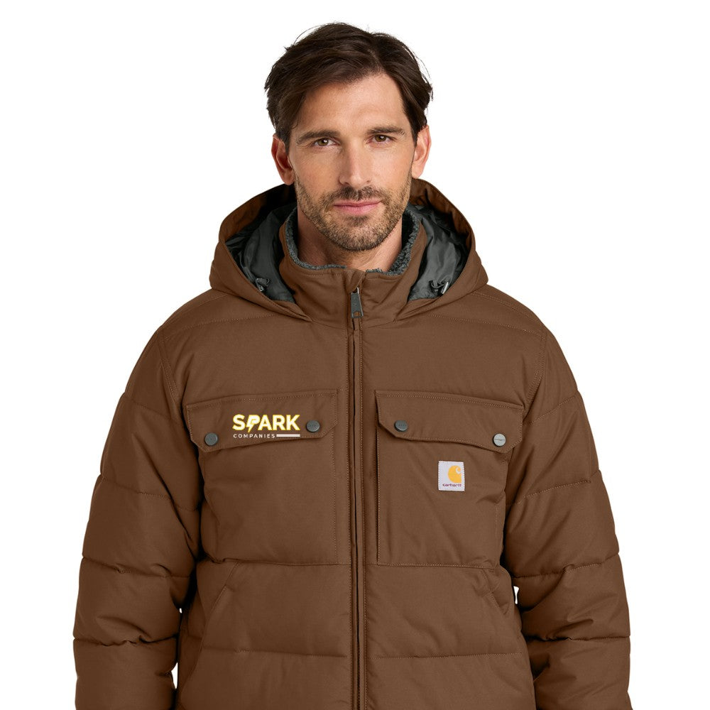 Spark Companies Carhartt Montana Insulated Hooded Jacket - Red Duck Brown